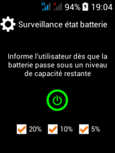 surveillance batterie application smartphone pti dati